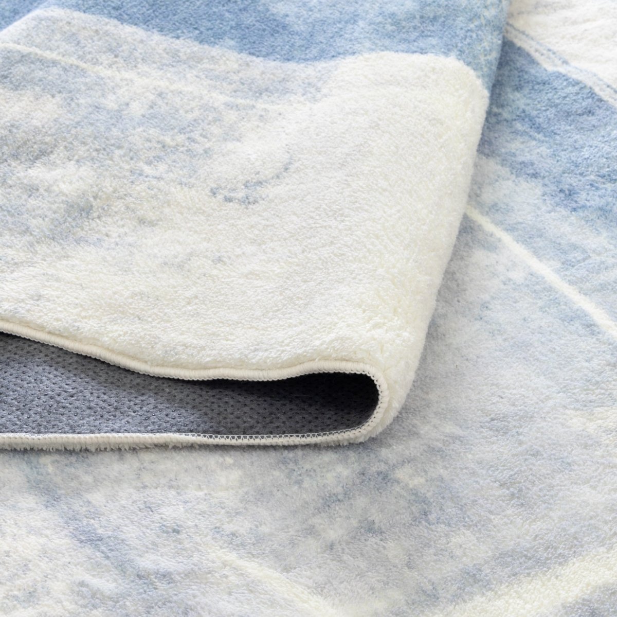 Softy Blue Machine Washable Rug - Ruggy