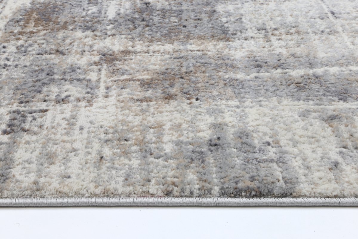 Sustaina Beige Grey Modern Rug - Ruggy