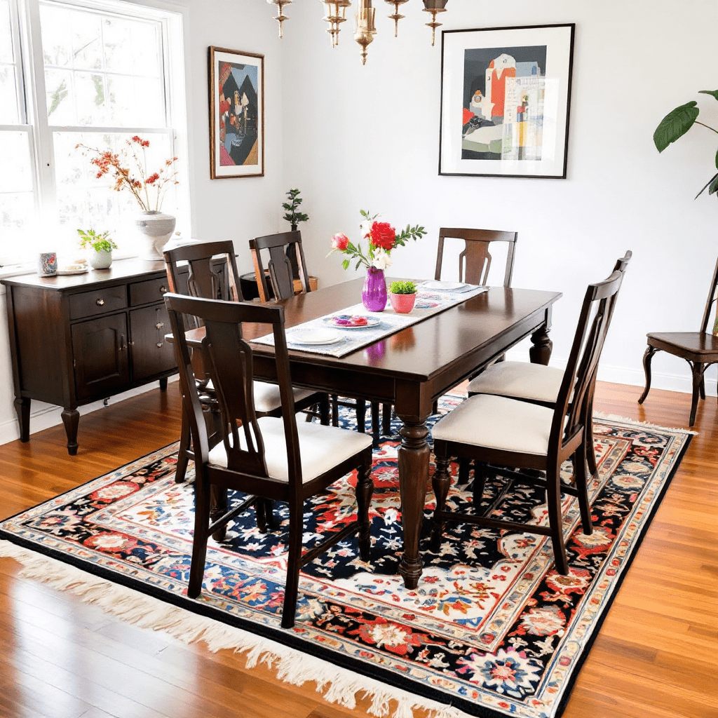 Size Matters: How to Choose the Right Dining Room Rug Size