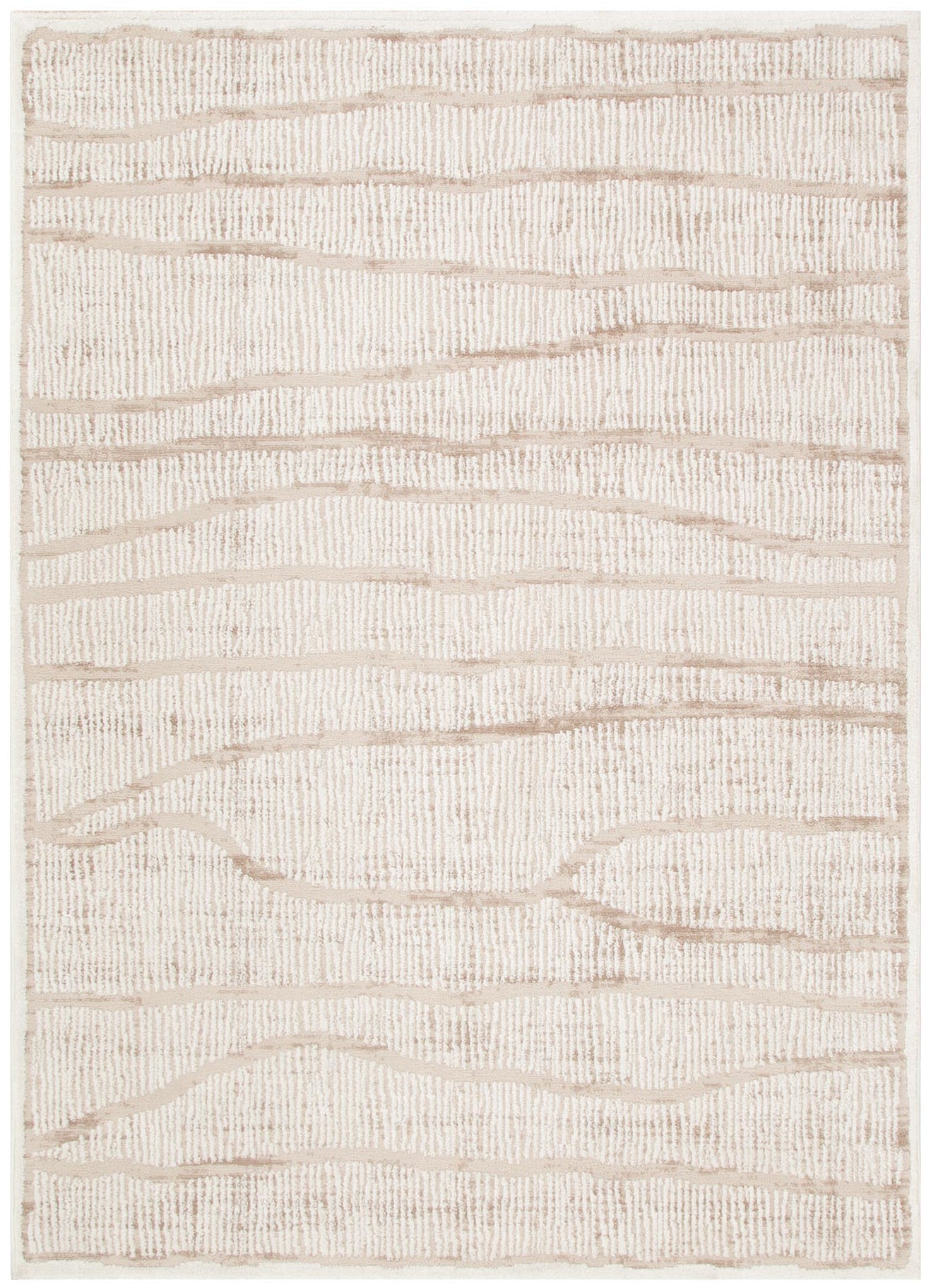 Belisse Abstract Ivory Lines Rug