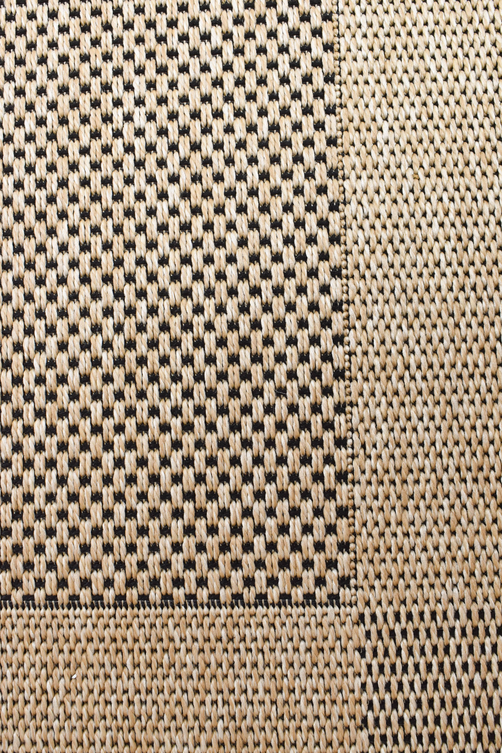 Alison Sand Black Outdoor Rug