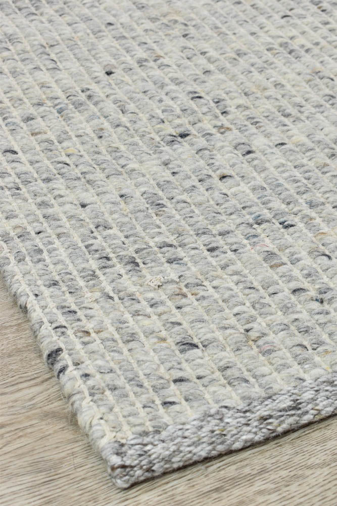 Coda Ivory Grey Wool Rug