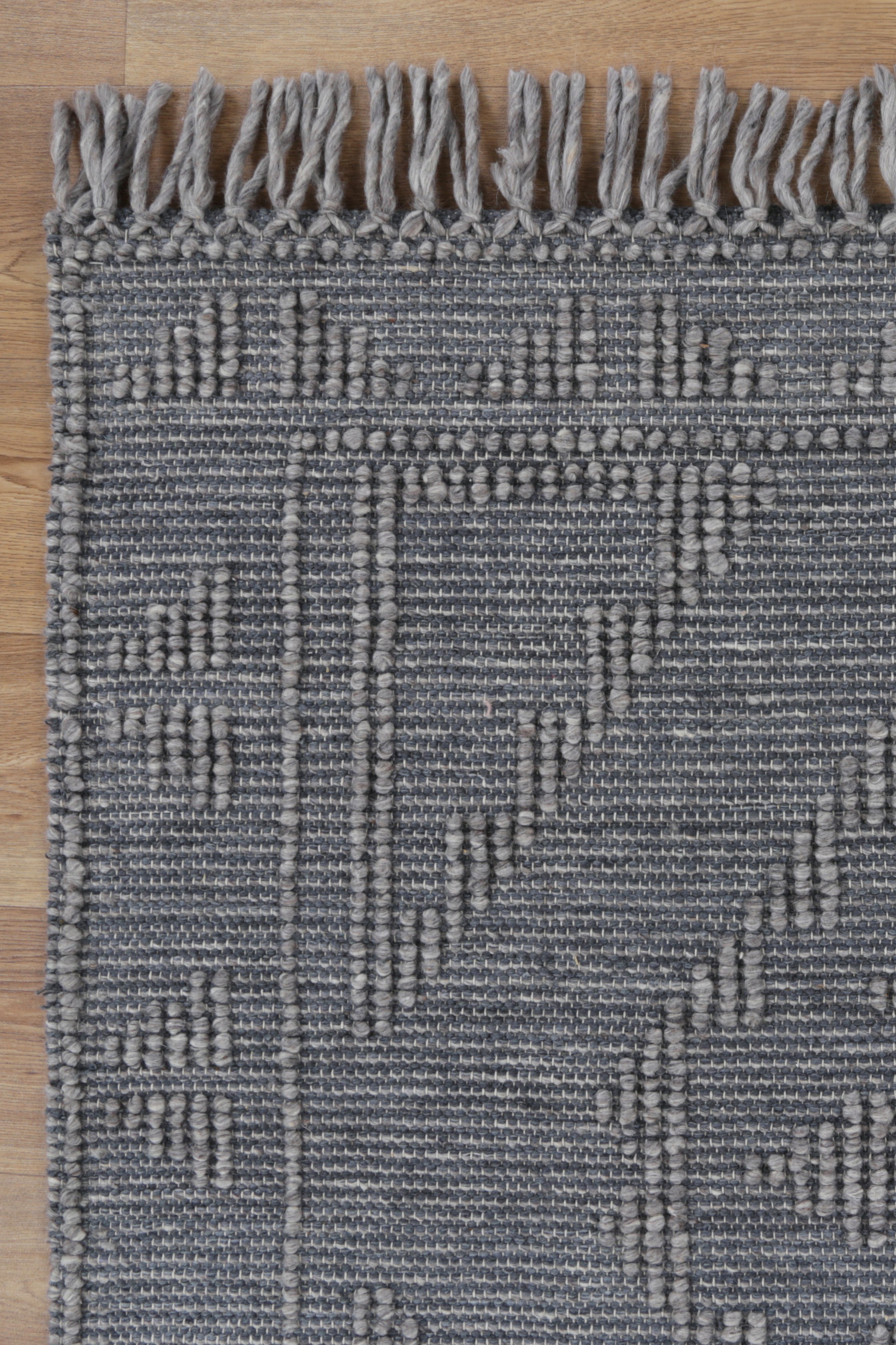 Marco Ornamental Grey Multi Wool Rug