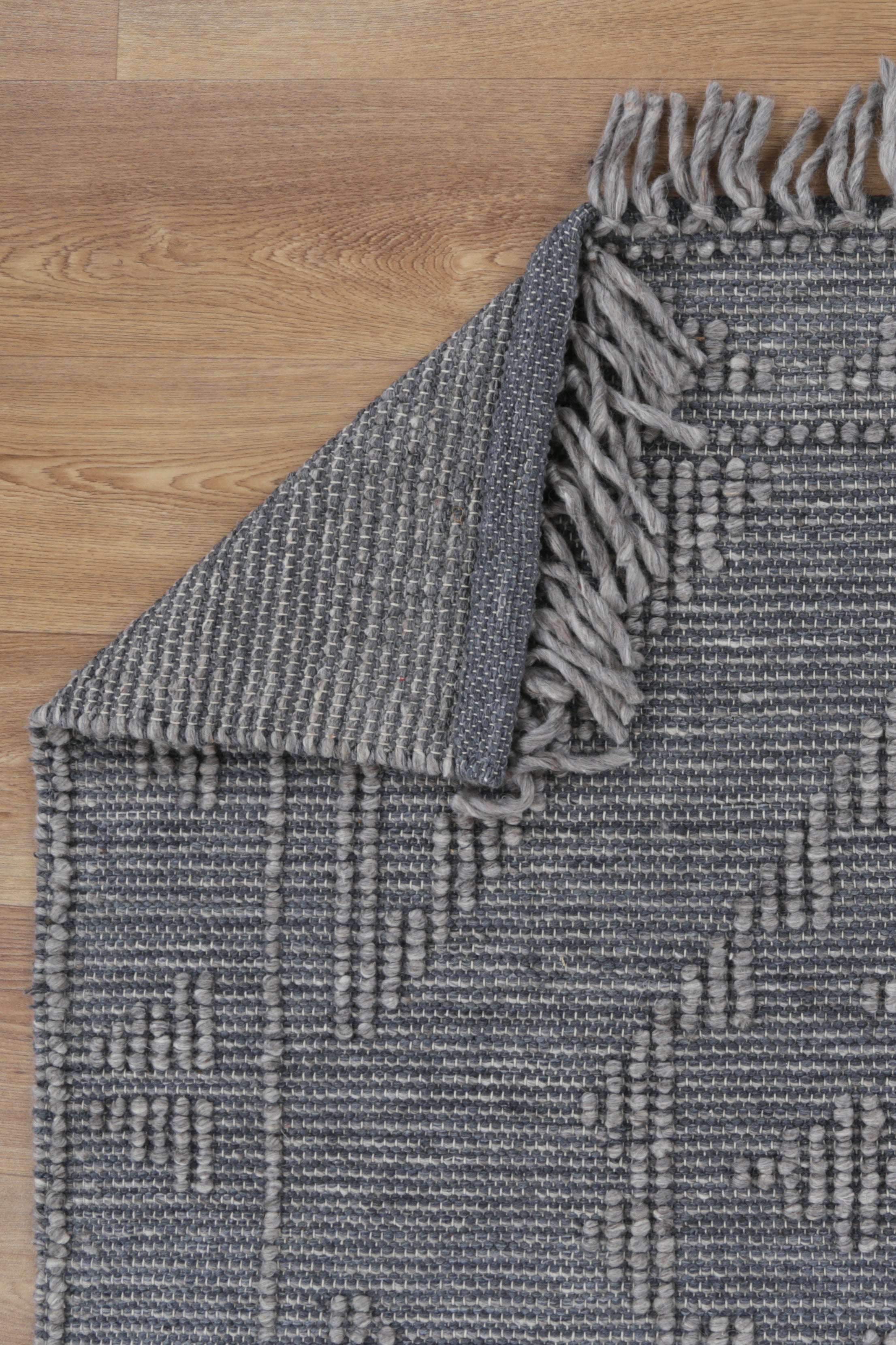 Marco Ornamental Grey Multi Wool Rug