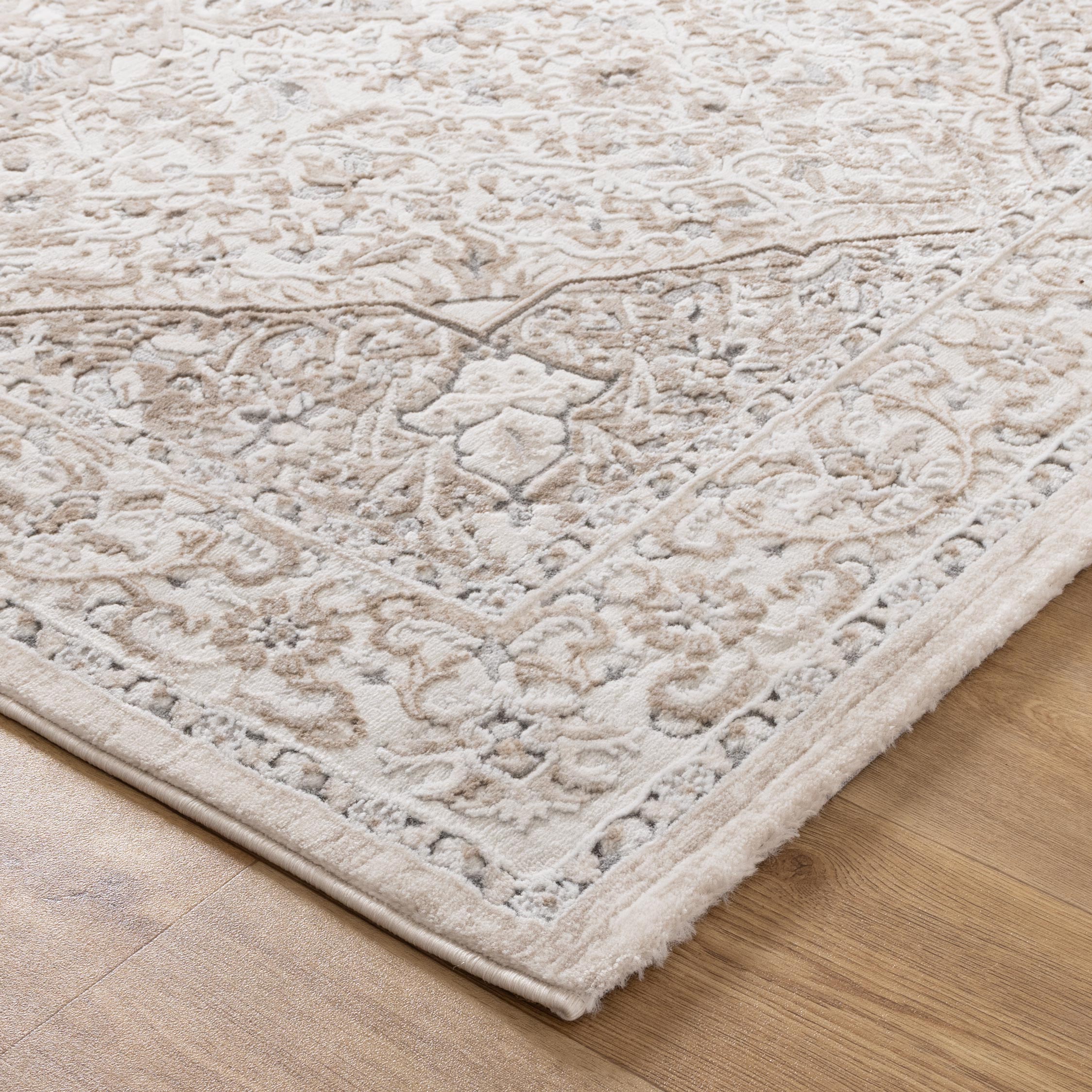 Seren Medallion Cream and Beige Rug