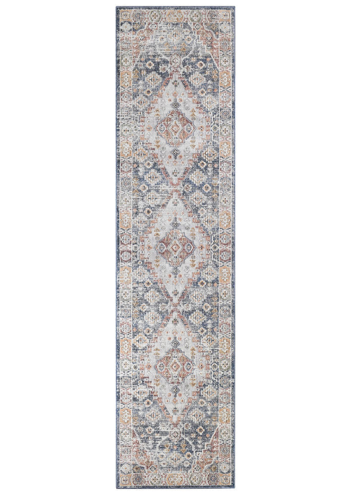 Zircon Light Grey Transitional Hallway Runner