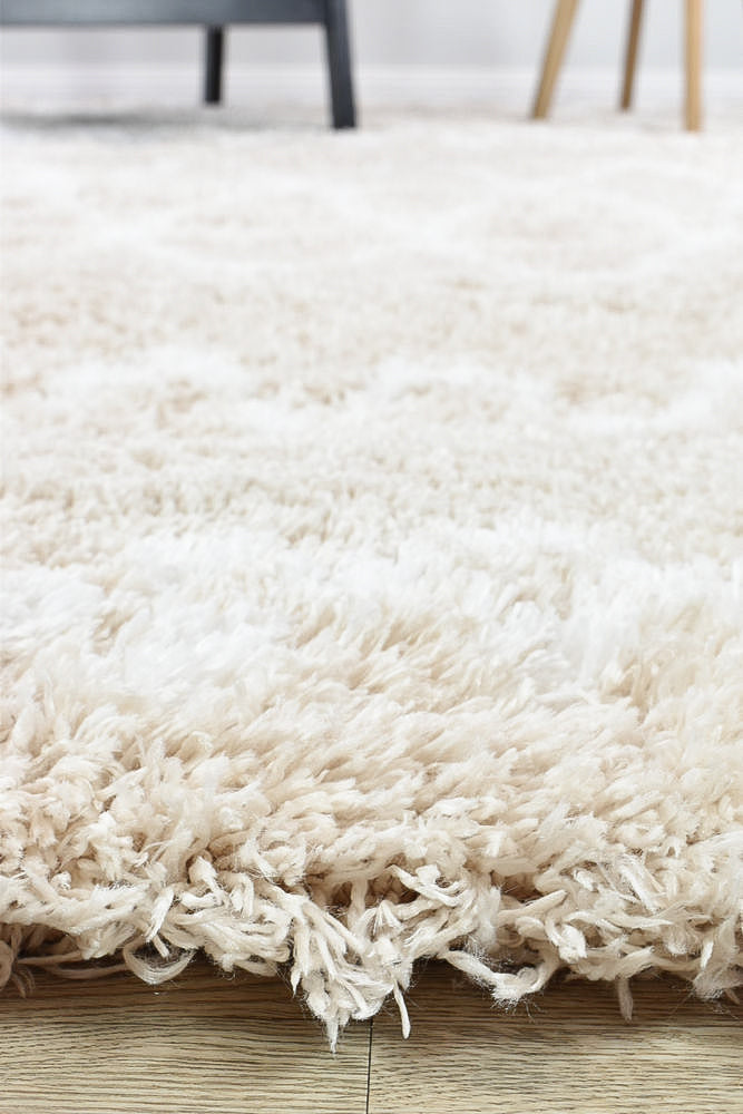 Barra Tribal Beige Shaggy Rug