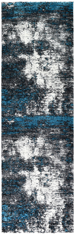 Dior White Turquoise Modern Rug