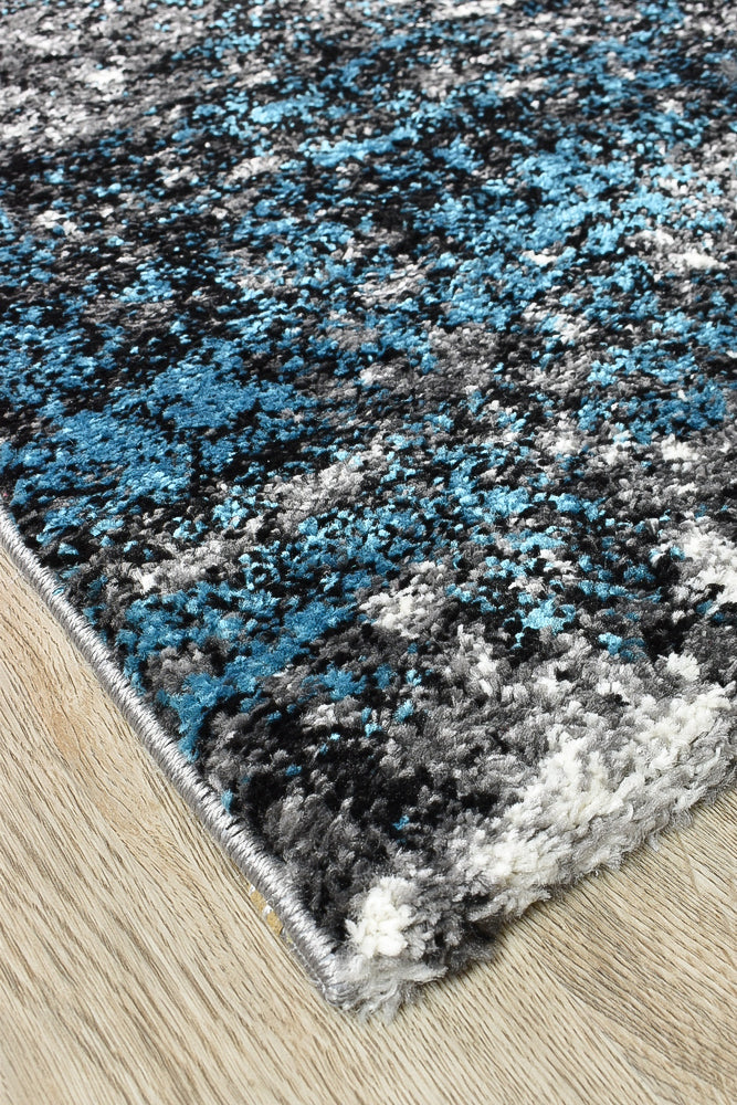 Dior White Turquoise Modern Rug