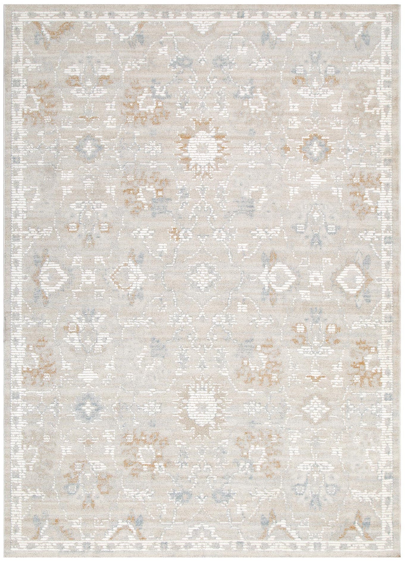 Nora Floral Beige Multi Transitional Rug