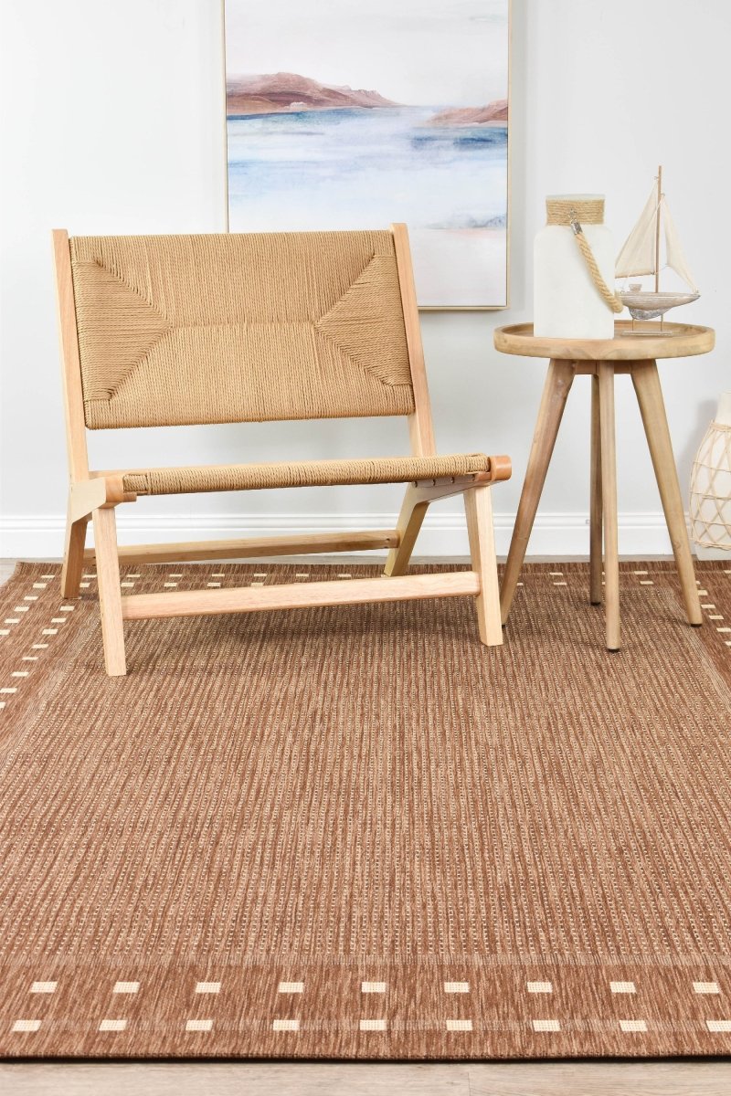 Alba Brown Outdoor Rug