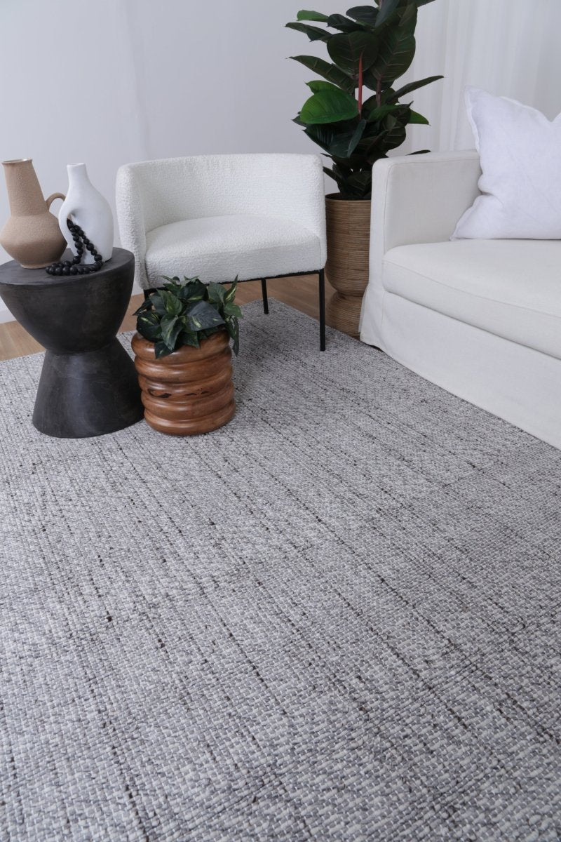 Allure Grey Wool Rug Area Rug | Ruggy