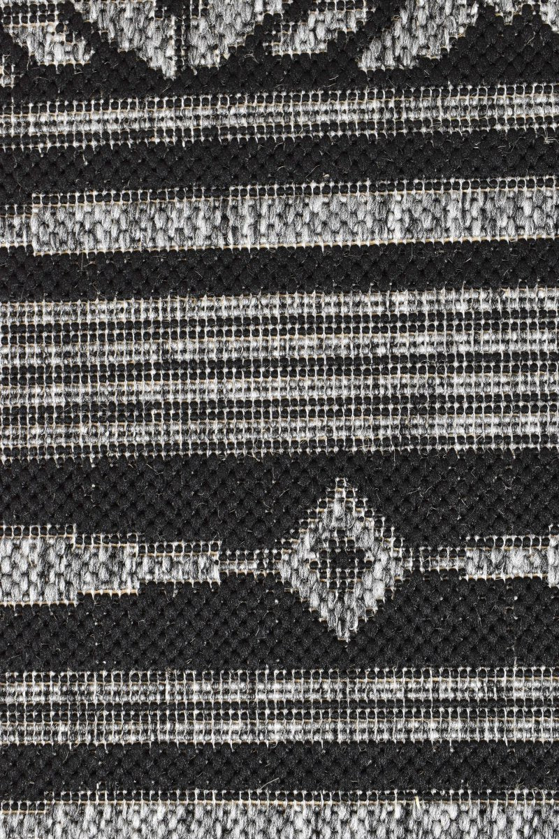 Amara Arrow Dark Grey Outdoor Rug