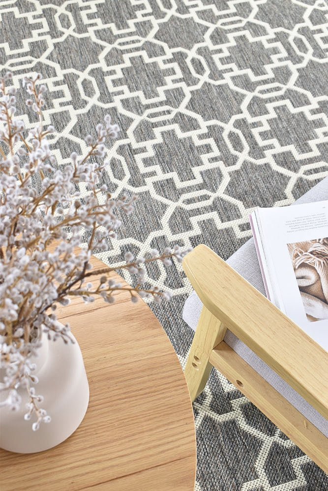 Amara Brown Cream Outdoor Rug