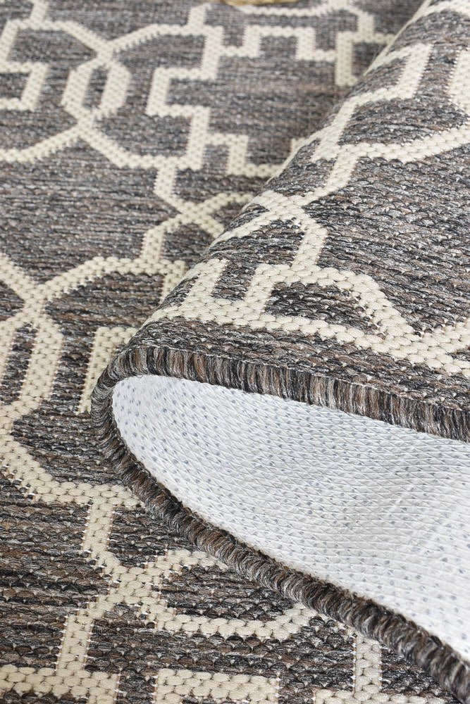 Amara Brown Cream Outdoor Rug