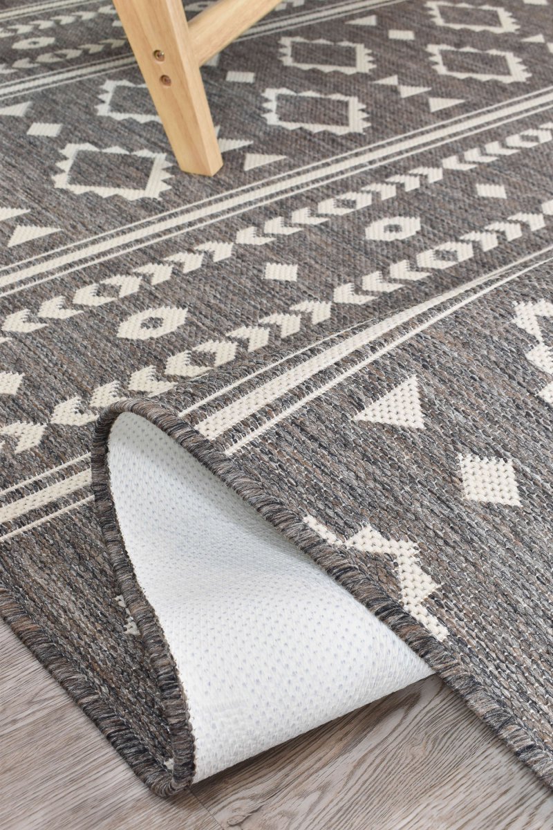 Amara Brown Tribal Outdoor Rug