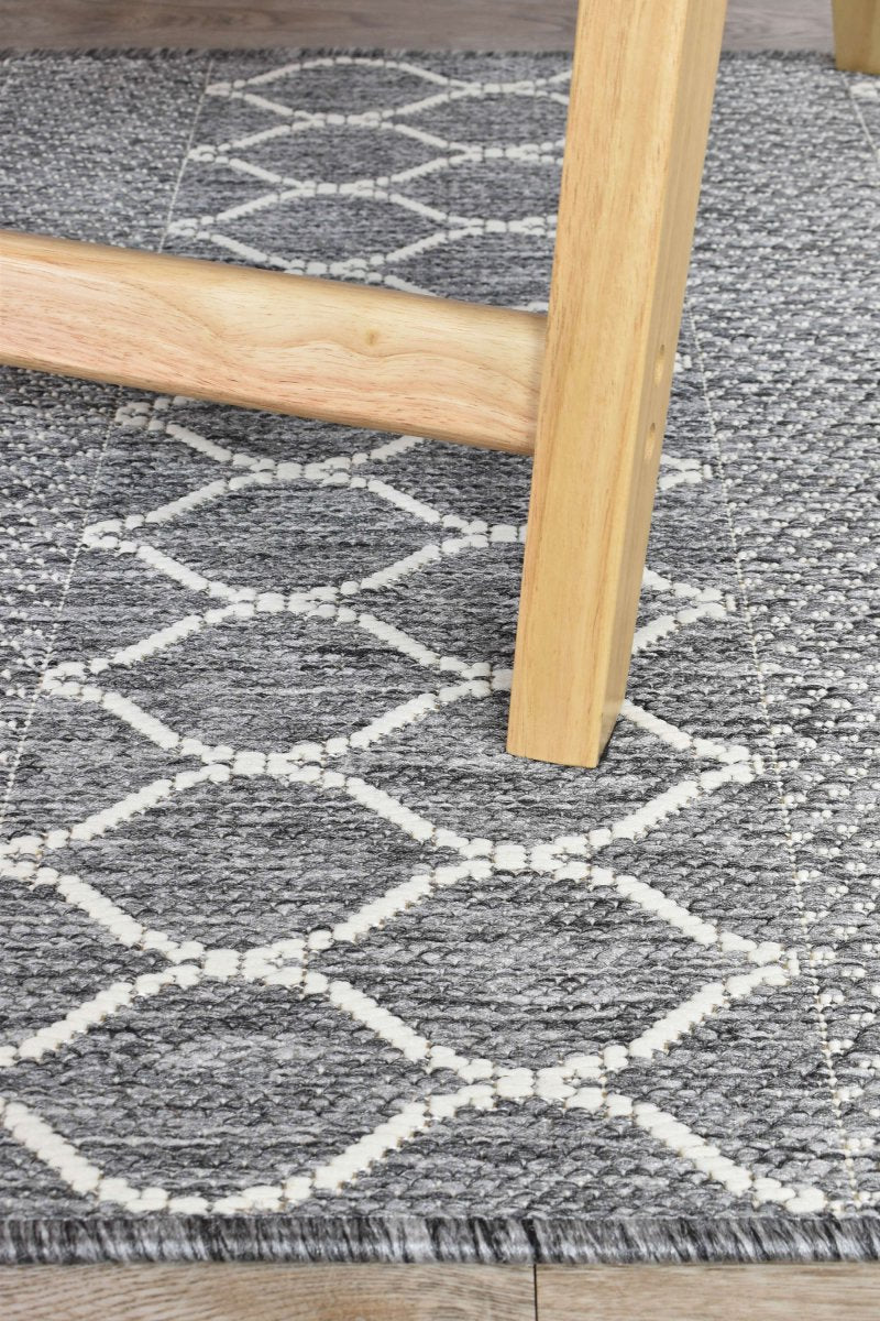 Amara Diamond Grey Hallway Runner