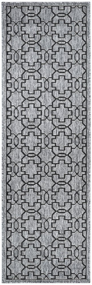 Amara Grey Black Hallway Runner