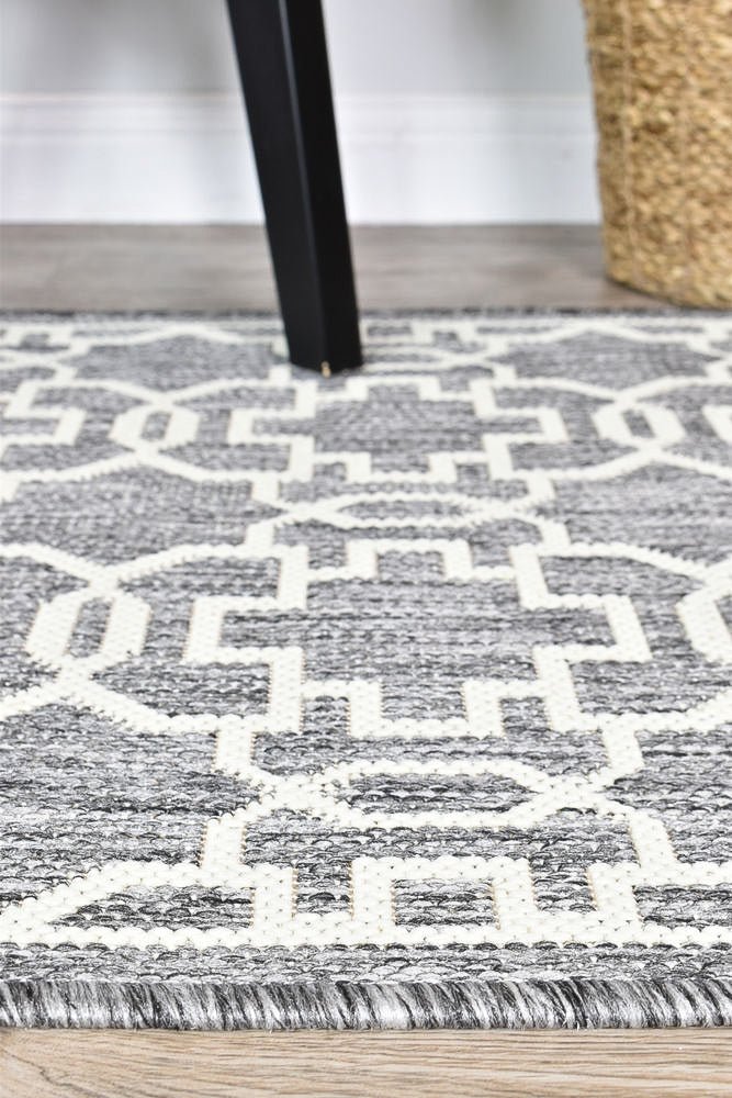 Amara Grey Cream Outdoor Rug