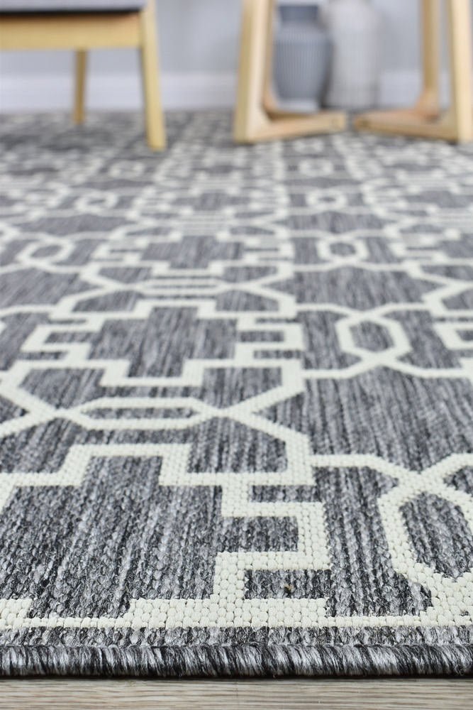 Amara Grey Cream Outdoor Rug