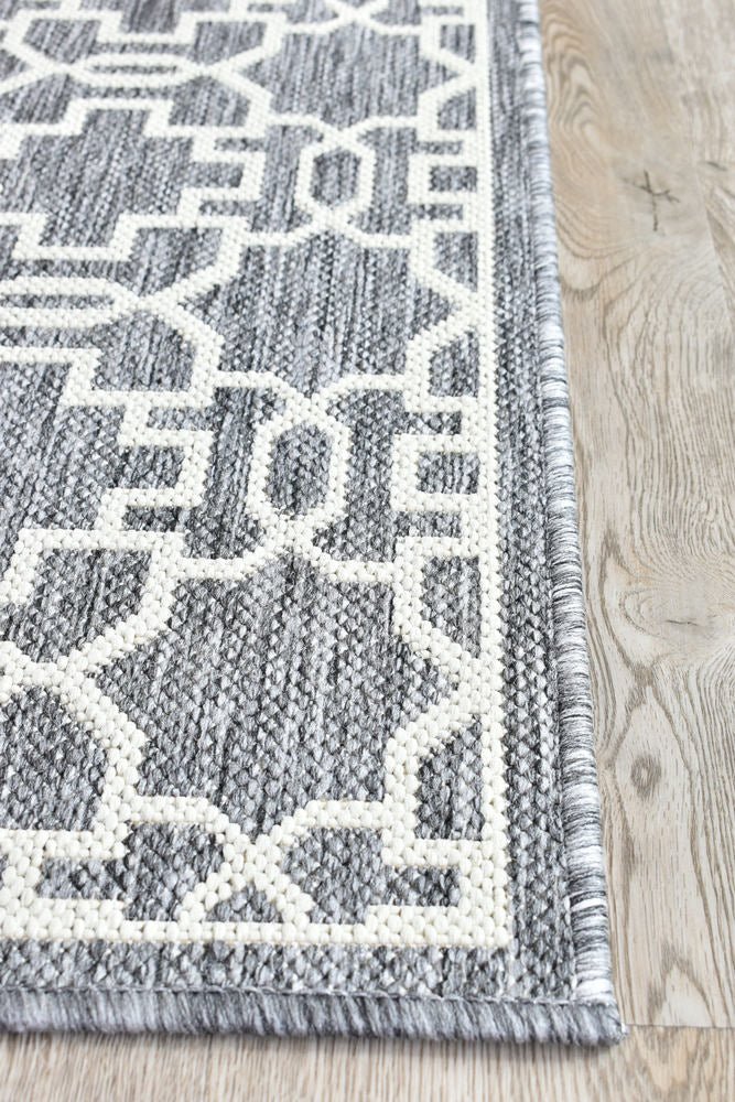 Amara Grey Cream Outdoor Rug