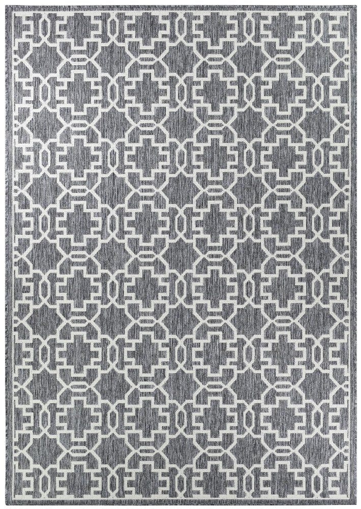 Amara Grey Cream Outdoor Rug