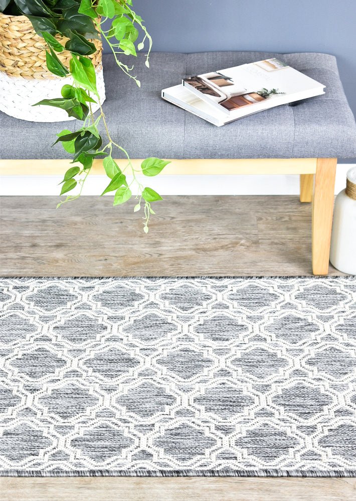 Amara Pani Light Grey Hallway Runner