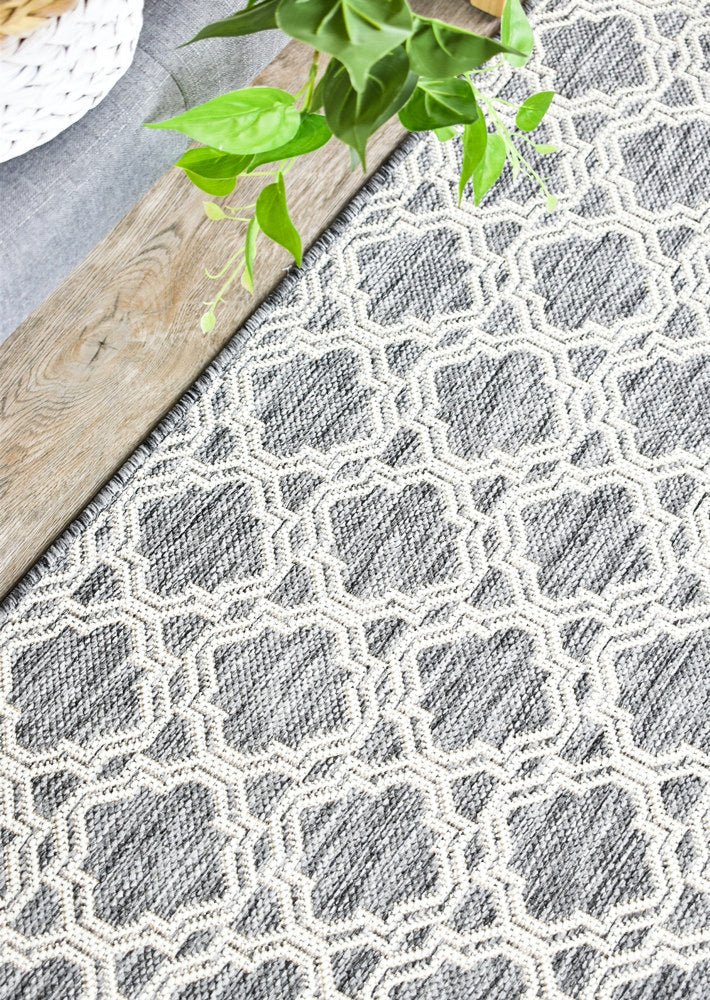 Amara Pani Light Grey Hallway Runner