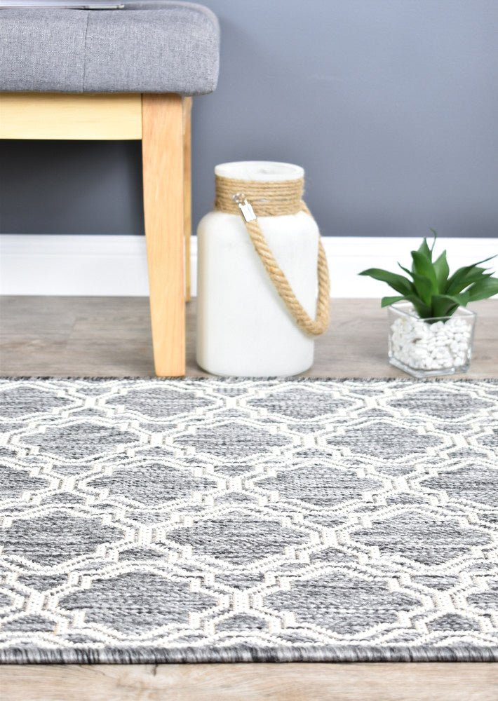 Amara Pani Light Grey Hallway Runner