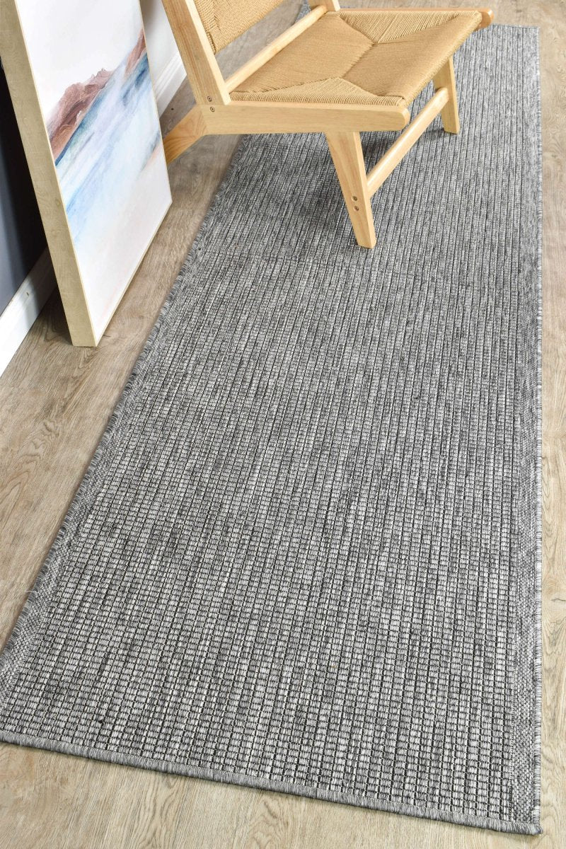 Amara Plain Dark Grey Hallway Runner