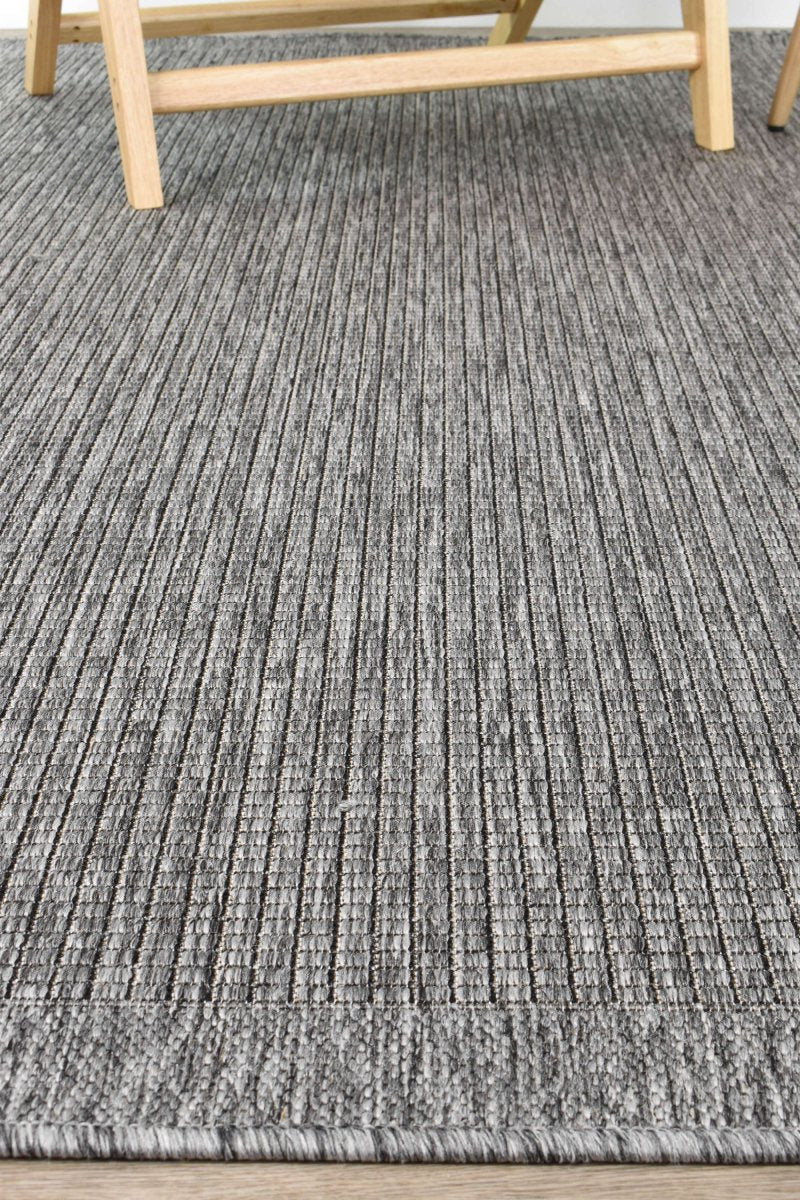 Amara Plain Dark Grey Outdoor Rug