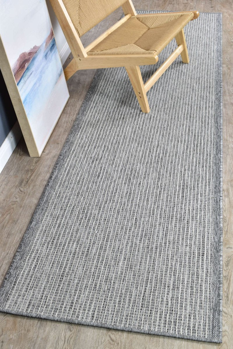 Amara Plain Light Grey Hallway Runner