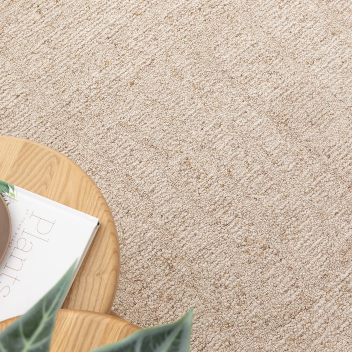 Arana Beige Modern Wool Rug