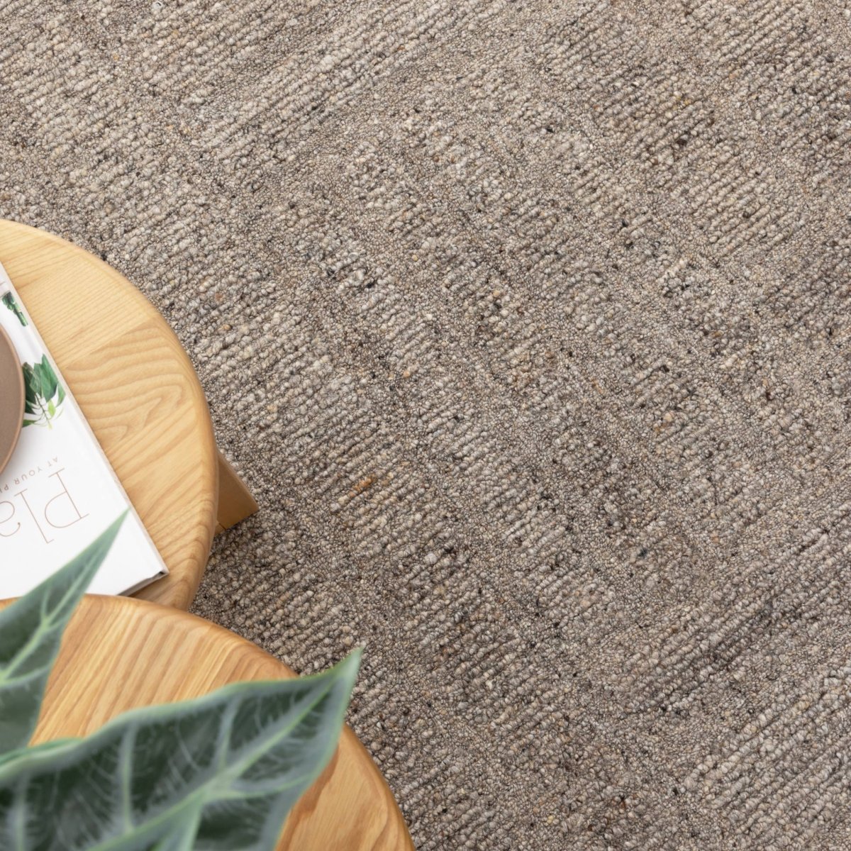 Arana Brown Grey Modern Wool Rug