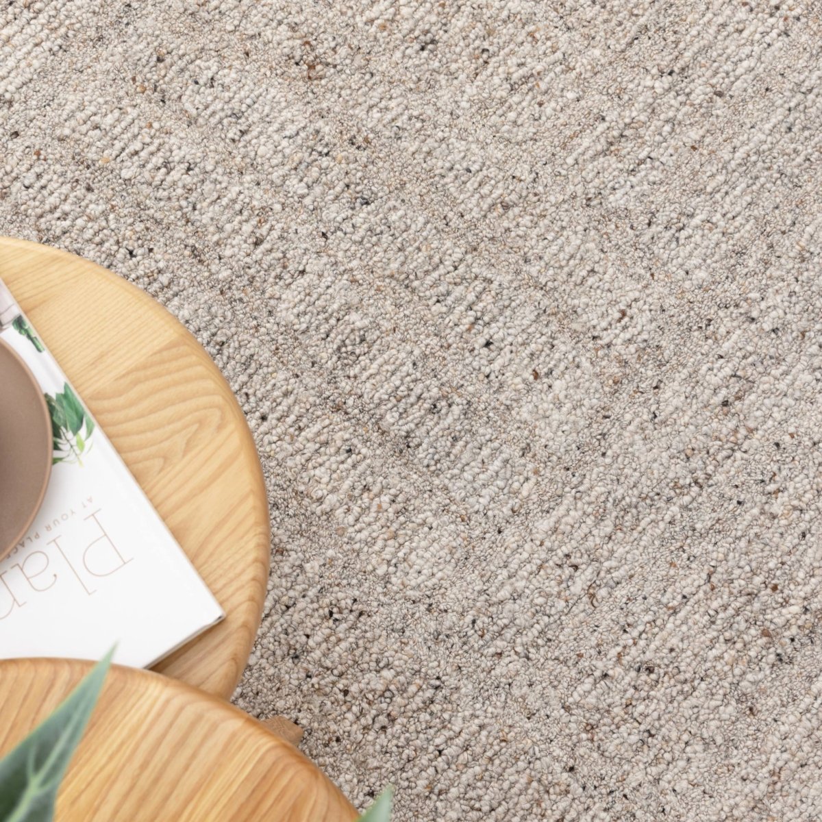 Arana Greige Modern Wool Rug