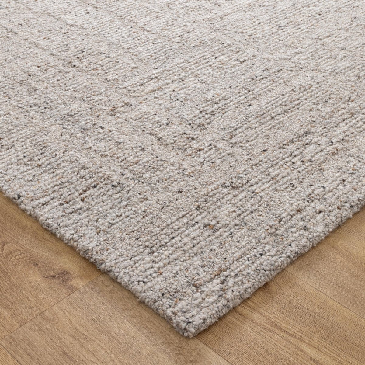 Arana Greige Modern Wool Rug