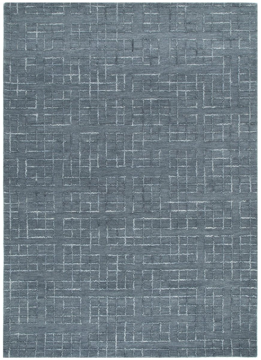 Azure Blue Wool Rug