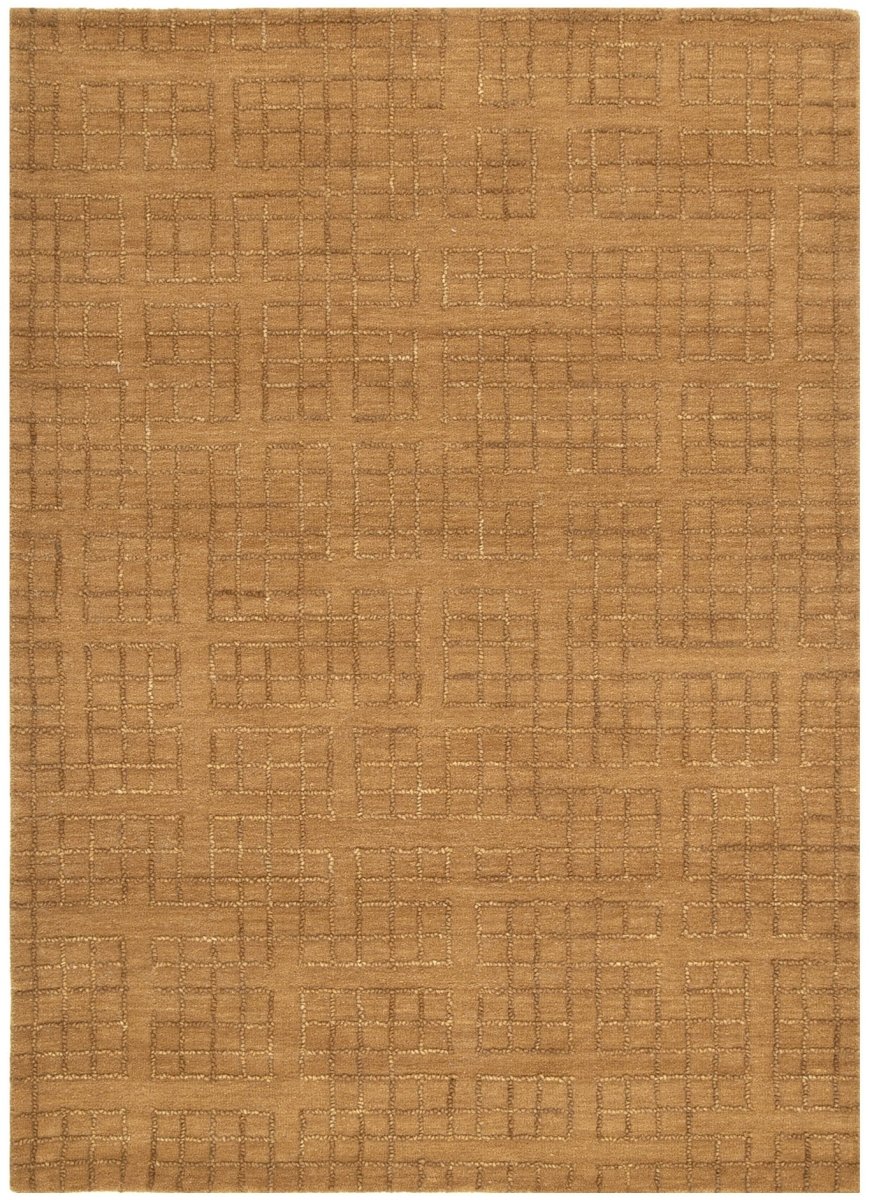 Azure Brown Wool Rug