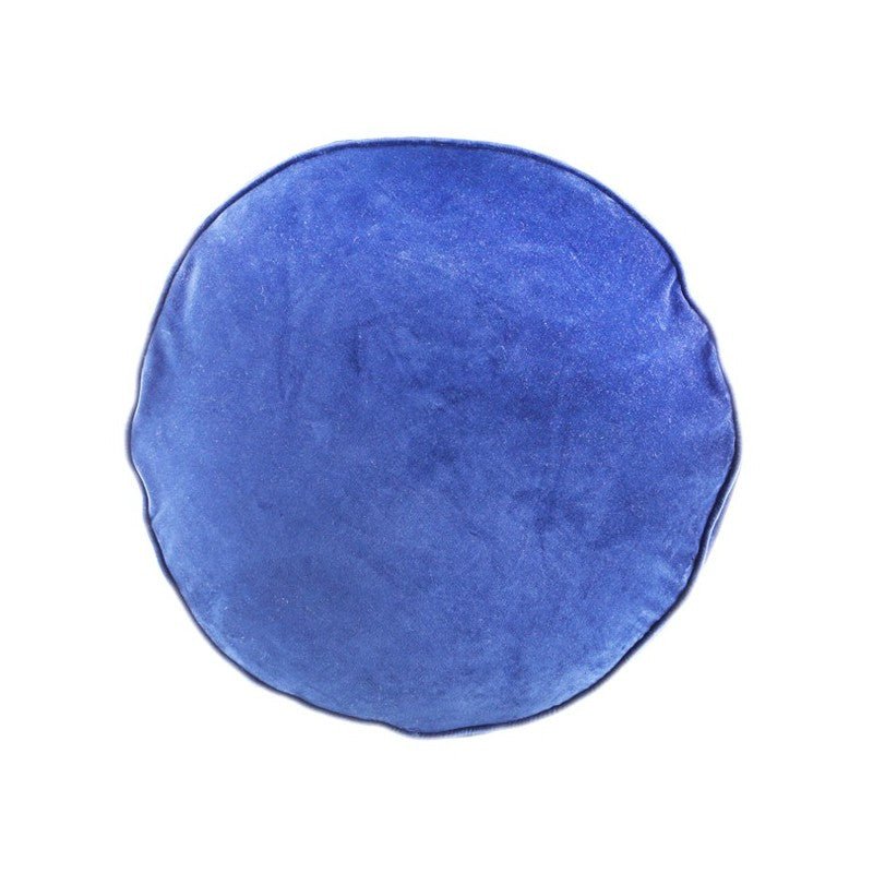 Bae Round Blue Cushion 60cm CUSHIONS > Velvet | Ruggy