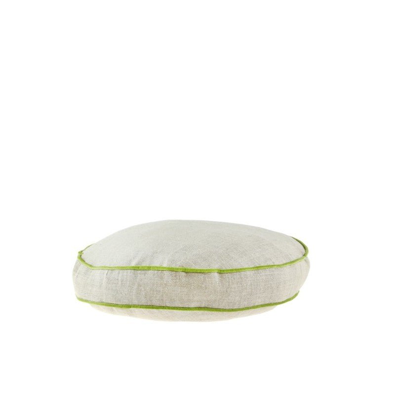 Bae Round Pesto Cushion 40cm CUSHIONS > Cotton_Linen | Ruggy