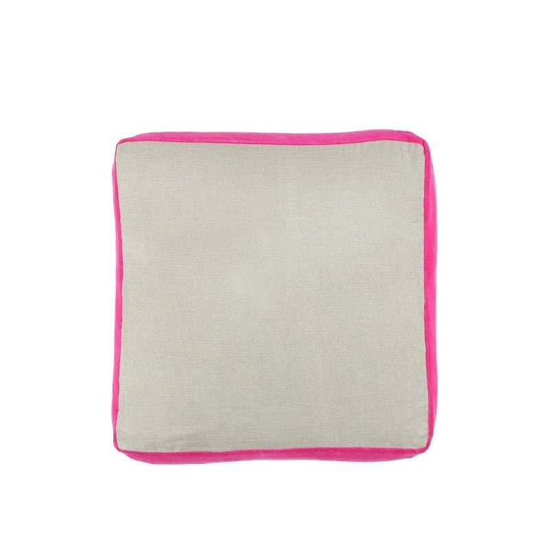 Bae Square Cushion Pink CUSHIONS > Cotton_Linen | Ruggy