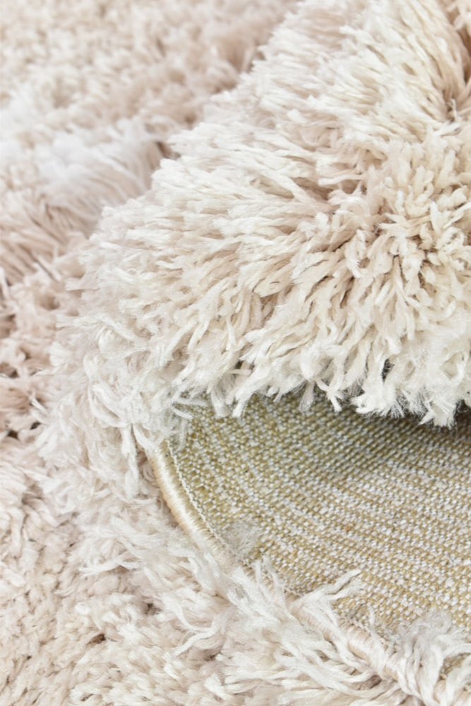 Barra Boho Beige Shaggy Rug