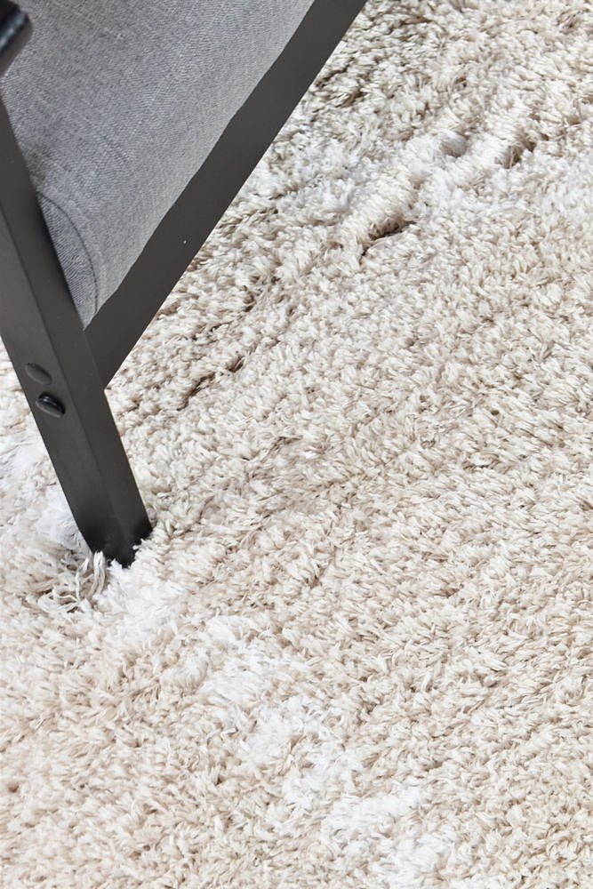 Barra Boho Beige Shaggy Rug