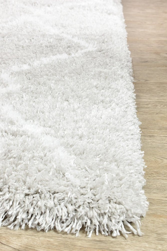 Barra Diamond Grey Shaggy Rug