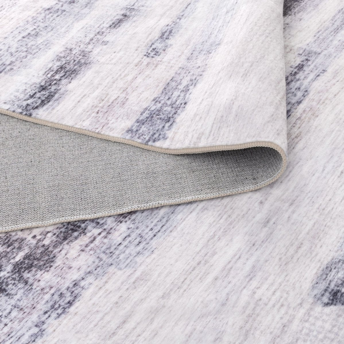 Berm Blue Multi Abstract Machine Washable Rug