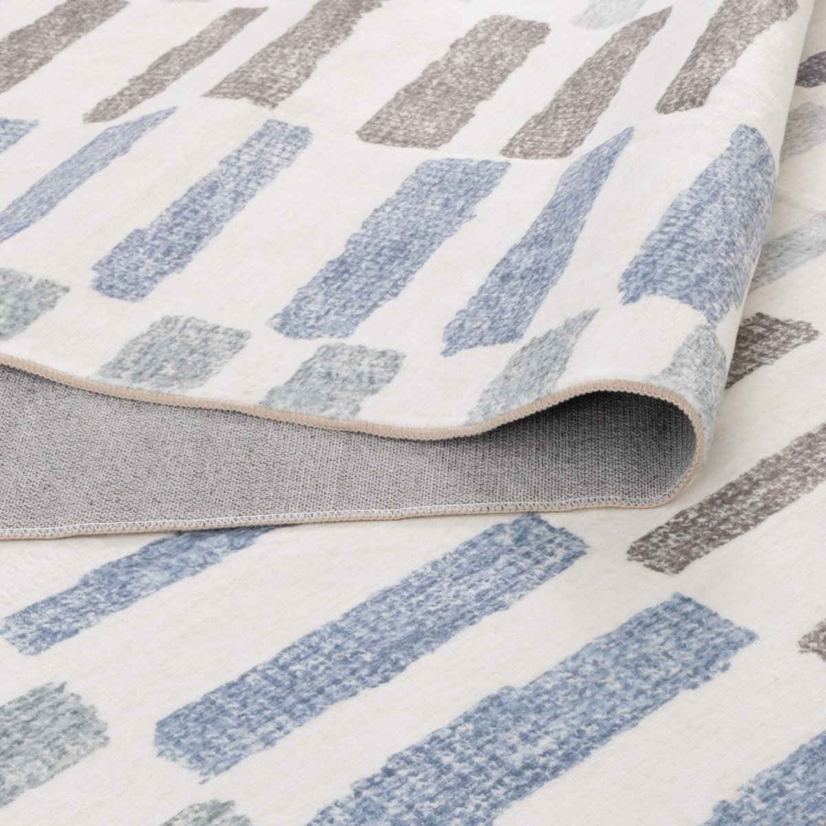 Berm Modern Stripes Machine Washable Rug