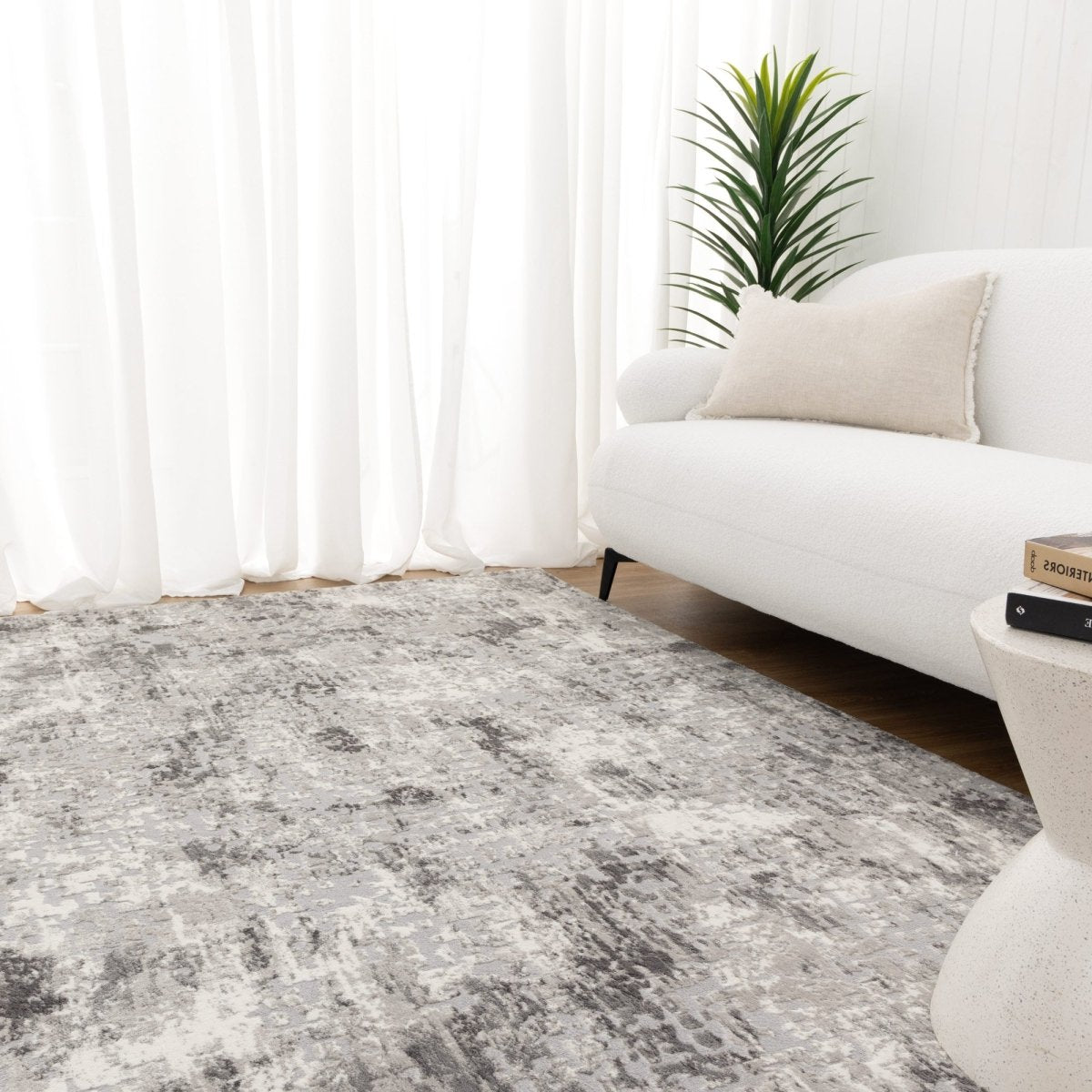 Cleo Abstract Grey Rug