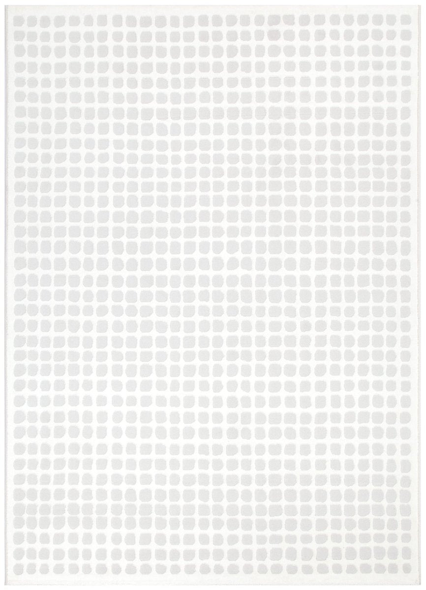 Cleo Geometric Shapes Cream Grey Rug