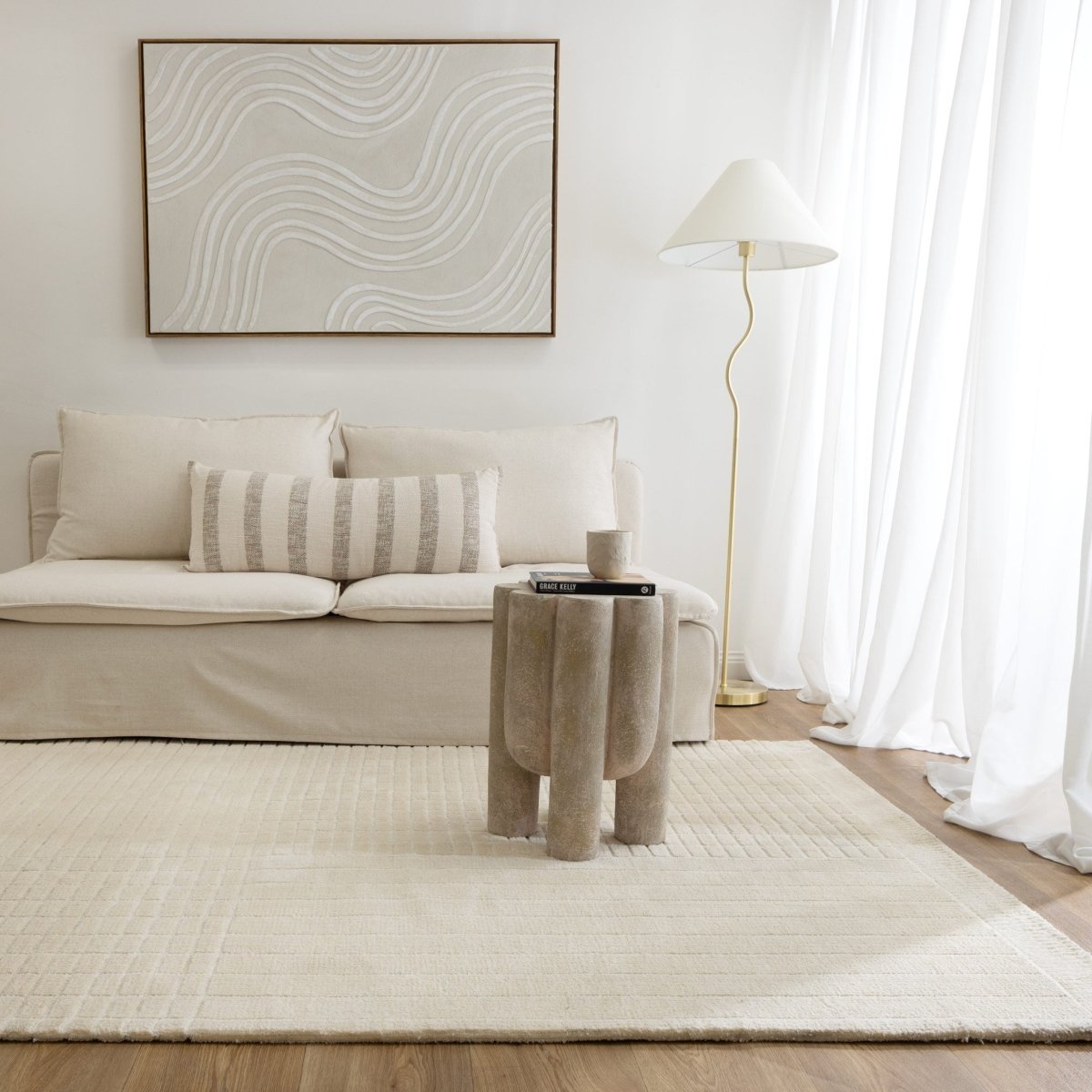 Crest Ivory Modern Rug