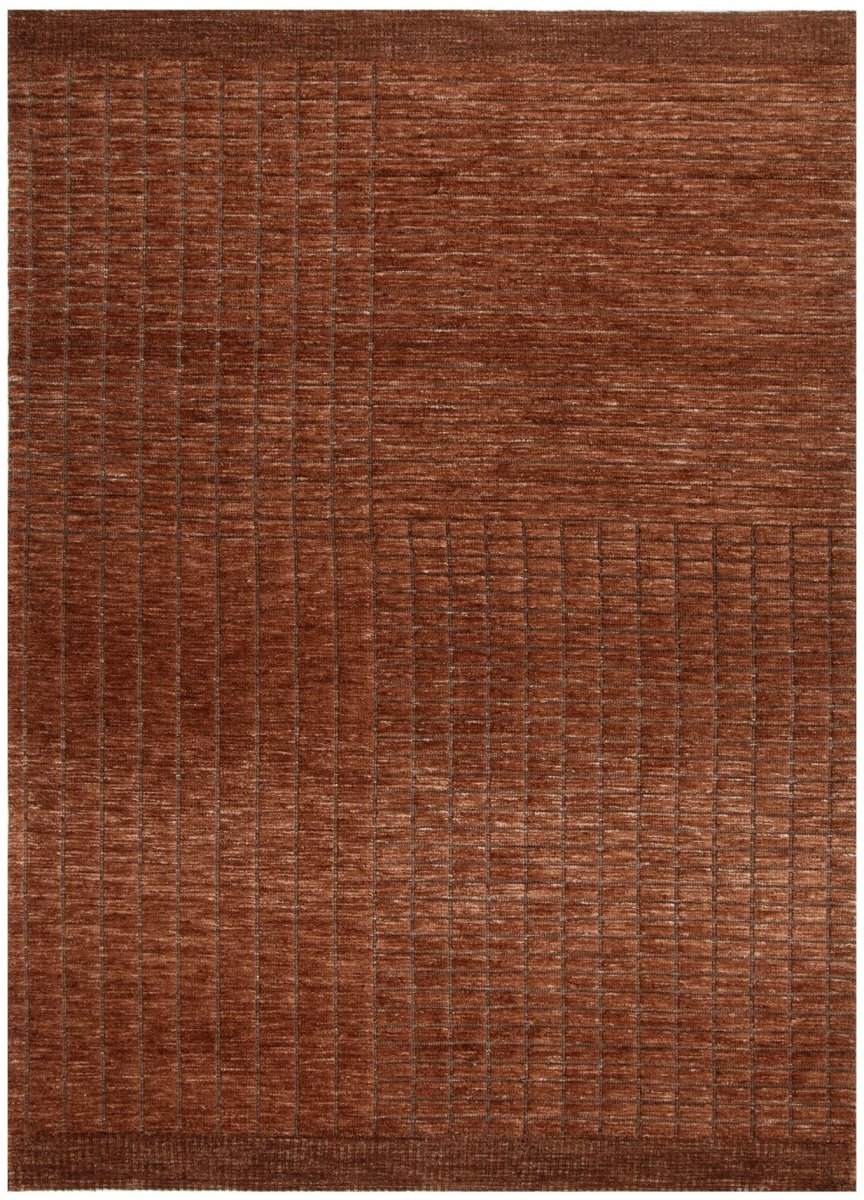 Crest Terracotta Modern Rug